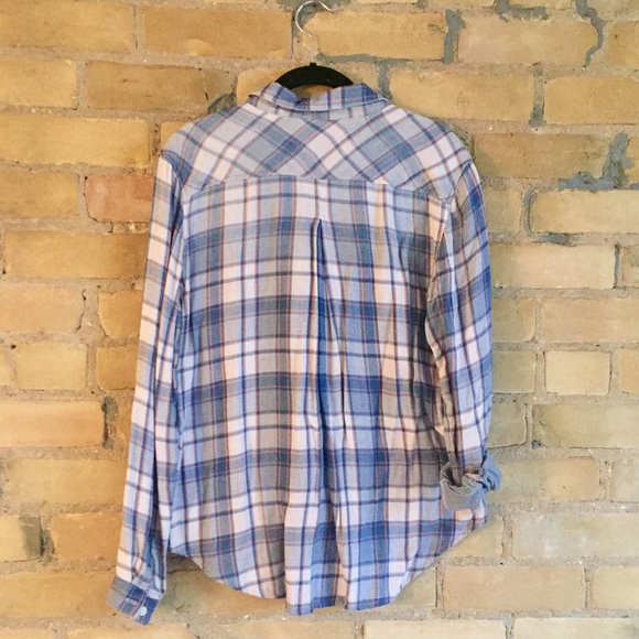 Cloth & Stone plaid super soft button down - Picture 2 of 4